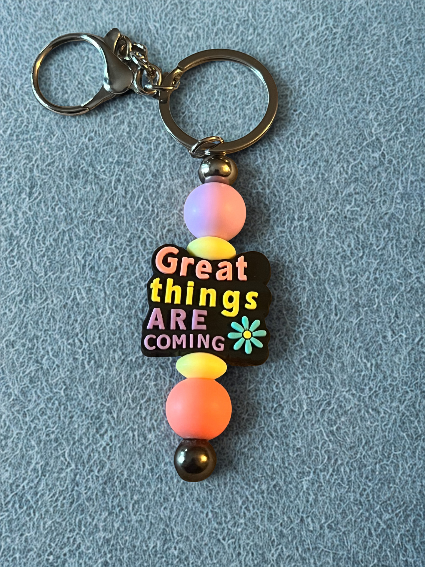 “Great Things Are Coming” Keychain