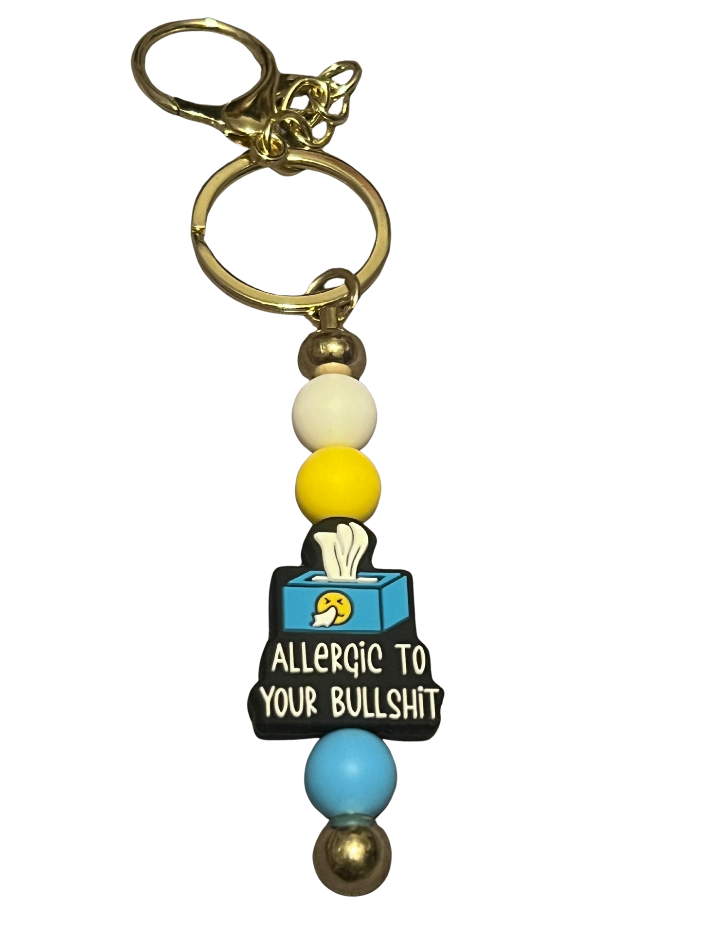 “Allergic to Your Bullshit” Keychain