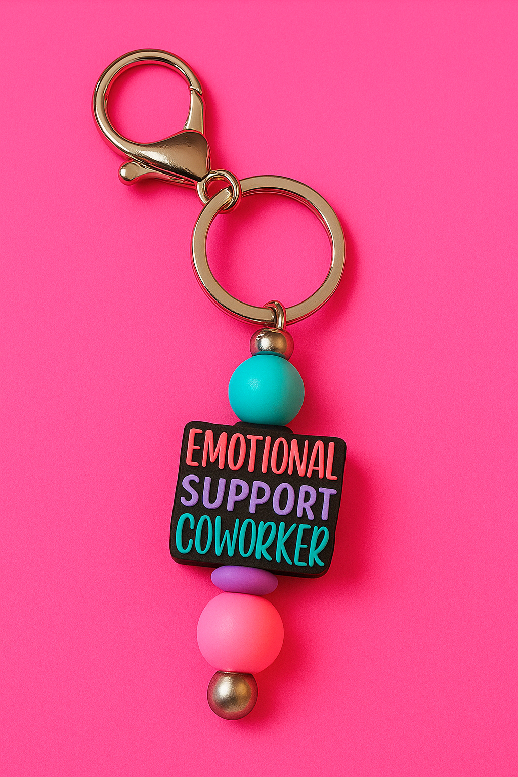 “Emotional Support Coworker”  Keychain