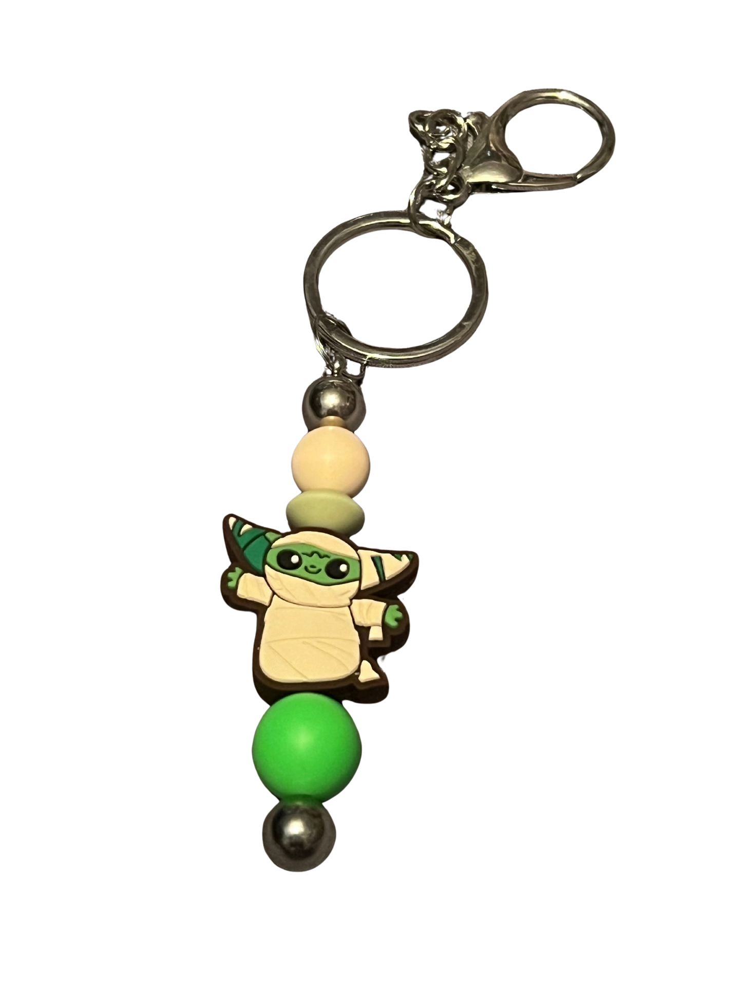 Mummy Baby Yoda Keychain