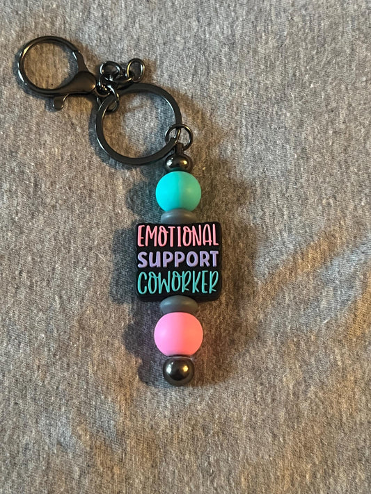 Emotional Support Coworker Keychain