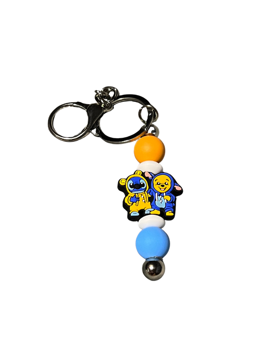 Stitch & Winnie the Pooh Keychain