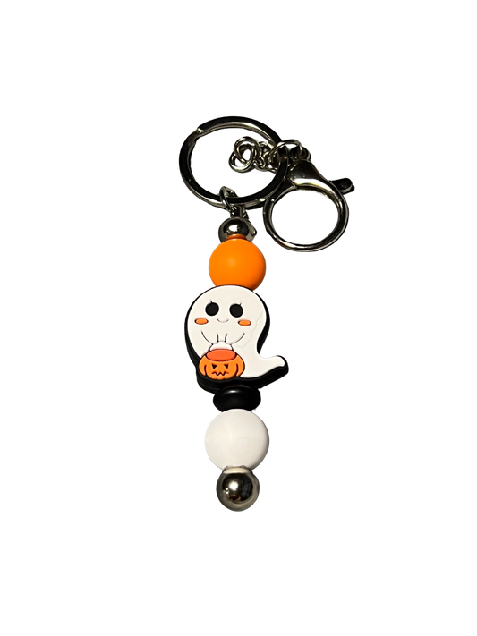 Trick or Treating Ghost Keychain