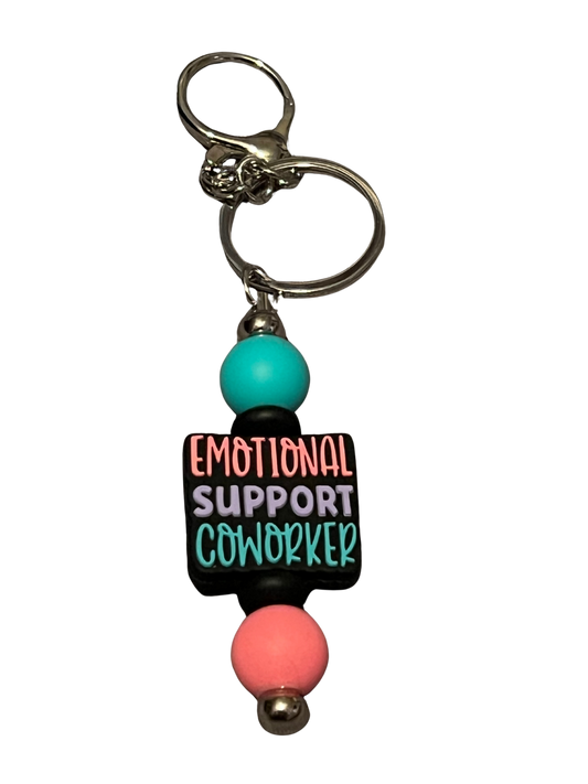 “Emotional Support Coworker”  Keychain