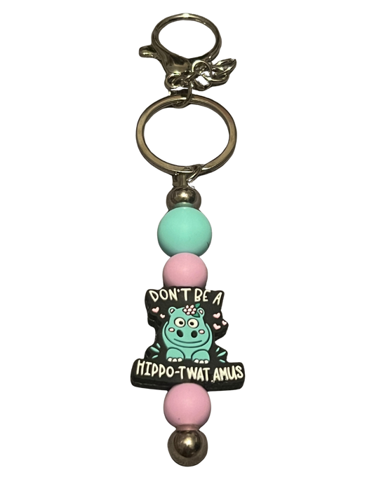 “Don’t Be a Hippo-Twat-Amus” Keychain