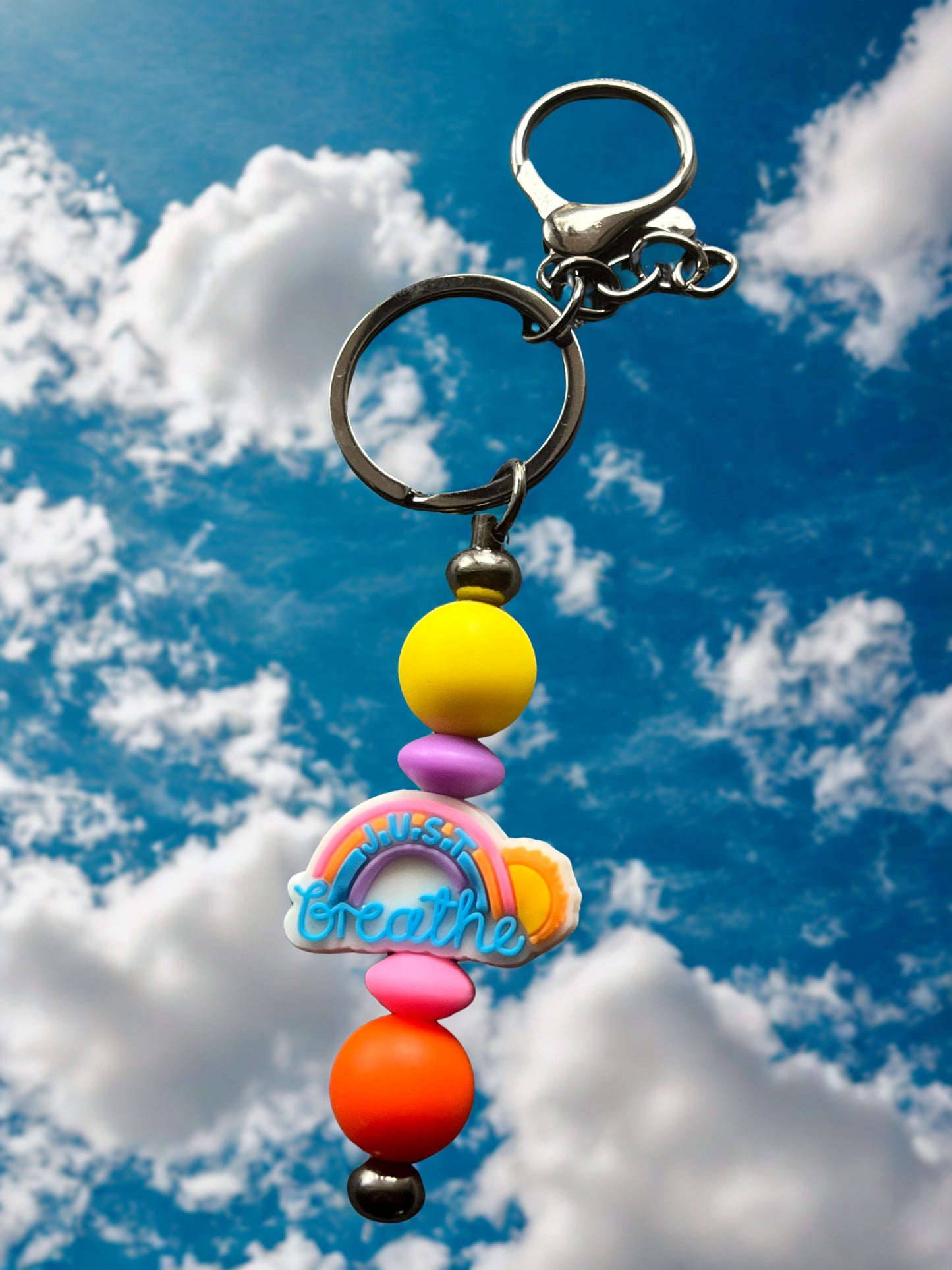 “Just Breathe” Keychain
