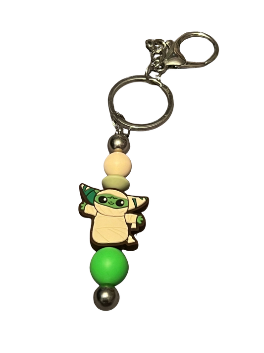Mummy Baby Yoda Keychain